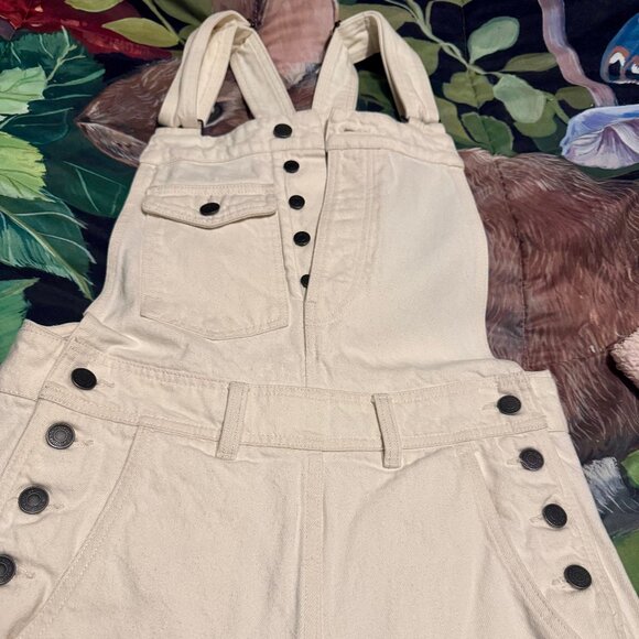 Decade Studio cream overall jumpsuit XS - Picture 1 of 7
